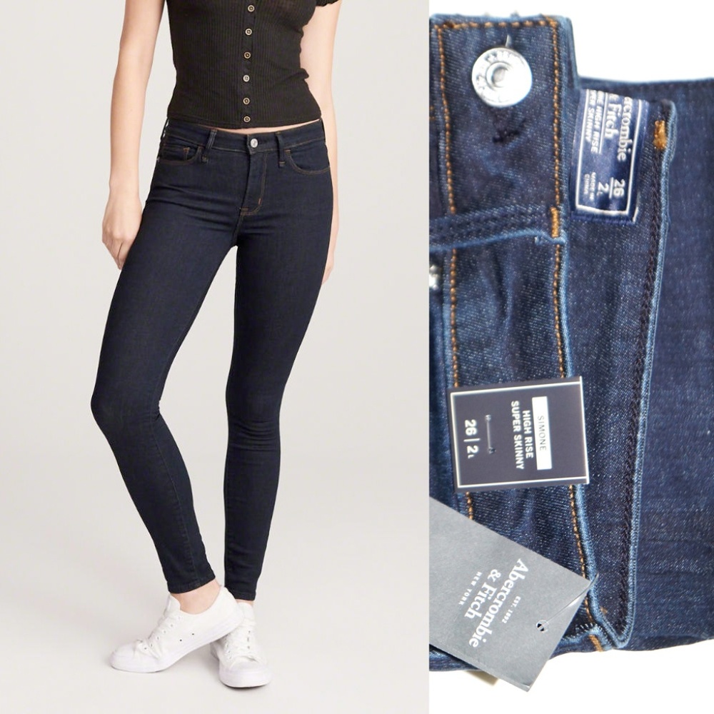 NWT TALL Abercrombie Fitch Simone High Rise Jeans